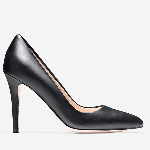 NIB Cole Haan Emery Black Leather Size 10 Heels - Picture 7 of 7